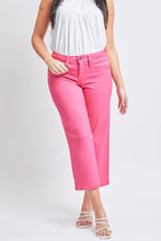 Load image into Gallery viewer, Mid-Rise Hyperstretch Cropped Straight Pants in Fiery Coral
