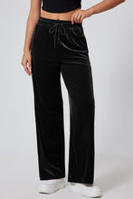 Load image into Gallery viewer, Drawstring Elastic Waist Straight Leg Pants (multiple color options)
