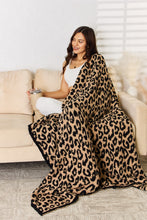 Load image into Gallery viewer, Leopard Decorative Throw Blanket (multiple color options)
