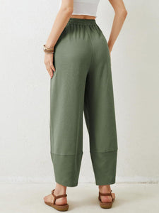 Lovelet Elastic Waist Wide Leg Pants (multiple color options)