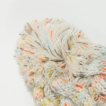 Load image into Gallery viewer, Contrast Cable-Knit Hat with Pompom (multiple color options)
