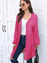 Load image into Gallery viewer, Cable-Knit Open Front Long Sleeve Cardigan (multiple color options)
