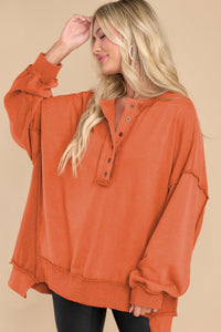 Exposed Seam Long Sleeve Sweatshirt (multiple color options)