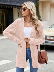 Open Front Long Sleeve Cardigan (multiple color options)