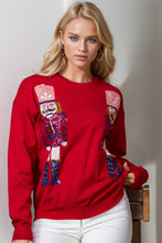 Load image into Gallery viewer, Nutcracker Sequin Long Sleeve Sweater (multiple color options)
