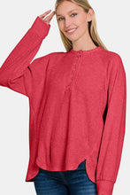 Load image into Gallery viewer, Brushed Melange Hacci High-Low Sweater
