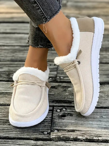 Fluff Round Toe Flat Slip-Ons (multiple color options)