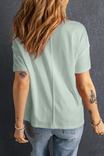 Load image into Gallery viewer, Star Round Neck Short Sleeve T-Shirt (multiple color options)
