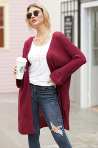 Open Front Long Sleeve Cardigan (multiple color options)