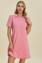 Load image into Gallery viewer, Texture Short Sleeve Dress (multiple color options)
