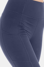 Load image into Gallery viewer, High Waist Wide Waistband Leggings in Ink Blue
