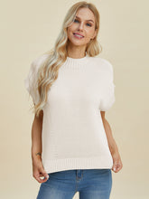 Load image into Gallery viewer, Mock Neck Short Sleeve Sweater (multiple color options)
