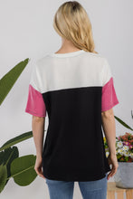 Load image into Gallery viewer, Ribbed Color Block T-Shirt (multiple color options)
