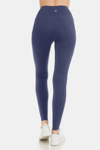 Load image into Gallery viewer, High Waist Wide Waistband Leggings in Ink Blue
