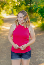 Load image into Gallery viewer, Tara Ribbed Tank - Hot Pink
