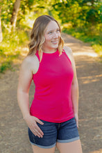 Load image into Gallery viewer, Tara Ribbed Tank - Hot Pink
