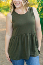 Load image into Gallery viewer, Renee Ruffle Tank - Olive
