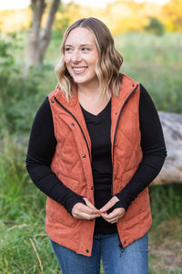 Corduroy Vest - Pumpkin