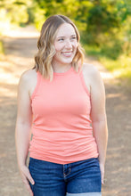 Load image into Gallery viewer, Tara Ribbed Tank - Coral
