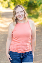 Load image into Gallery viewer, Tara Ribbed Tank - Coral
