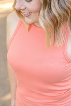 Load image into Gallery viewer, Tara Ribbed Tank - Coral
