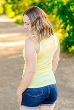 Load image into Gallery viewer, Tara Ribbed Tank - Yellow
