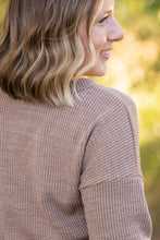 Load image into Gallery viewer, Brittney Button Sweater - Mocha
