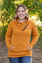 Load image into Gallery viewer, Classic Zoey Zip Cowl Sweatshirt - Camel
