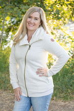 Load image into Gallery viewer, Quinn Zip Up Cowl Hoodie - Oatmeal
