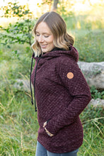 Load image into Gallery viewer, Sawyer Singlehood Hoodie - Quilted Burgundy
