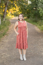 Load image into Gallery viewer, Bailey Dress - Rust Floral
