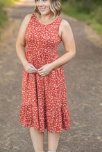 Load image into Gallery viewer, Bailey Dress - Rust Floral | Women&#39;s Floral Tank Dress
