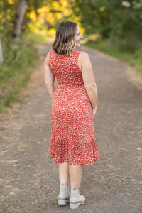 Bailey Dress - Rust Floral