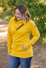 Load image into Gallery viewer, Classic Zoey Zip Cowl Sweatshirt - Mustard
