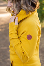 Load image into Gallery viewer, Classic Zoey Zip Cowl Sweatshirt - Mustard
