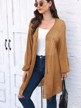 Load image into Gallery viewer, Cable-Knit Open Front Long Sleeve Cardigan (multiple color options)
