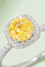 Load image into Gallery viewer, Adored 1 Carat Moissanite 925 Sterling Silver Halo Ring (3 color options)
