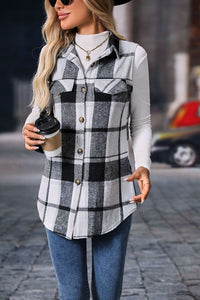 Plaid Button Up Vest (multiple color options)