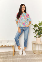 Load image into Gallery viewer, Short &amp; Sweet Floral Round Neck Babydoll Top
