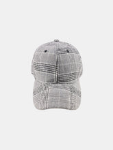 Load image into Gallery viewer, Plaid Adjustable Cotton Baseball Cap (multiple color options)
