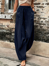 Load image into Gallery viewer, Elastic Waist Pants with Pockets
