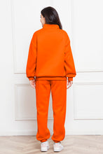 Load image into Gallery viewer, Half Zip Long Sleeve Sweatshirt and Pants Set (multiple color options)
