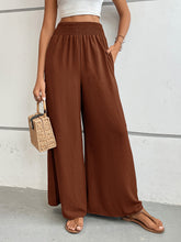 Load image into Gallery viewer, Perfee Wide Leg Pants with Pockets (multiple color options)
