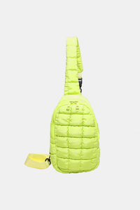 Quilted Nylon Crossbody  Bag  (multiple color options)