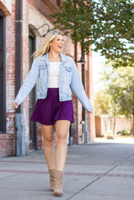 Load image into Gallery viewer, The Bailey Purple Skort
