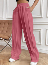 Load image into Gallery viewer, Drawstring Elastic Waist Pants with Pockets (multiple color options)
