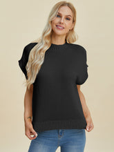 Load image into Gallery viewer, Mock Neck Short Sleeve Sweater (multiple color options)
