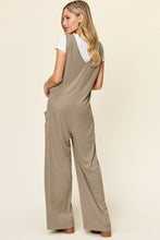 Load image into Gallery viewer, Sleeveless Wide Leg Jumpsuit with Pockets (multiple color options)
