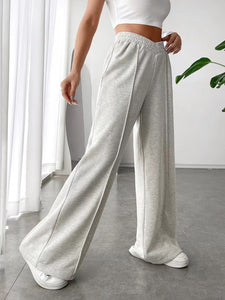 Elastic Waist Wide Leg Pants (multiple color options)