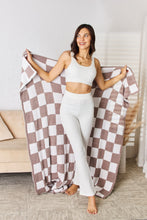 Load image into Gallery viewer, Checkered Decorative Throw Blanket (multiple color options)
